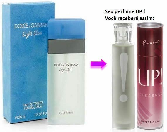 perfume Feminino 50ml - UP! 14 - D&G Light Blue(*)